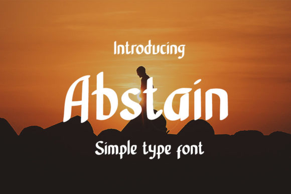Abstain Font - Featured Image