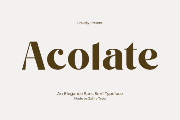 Acolate Font - Featured Image