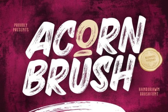 Acorn Brush Font - Featured Image