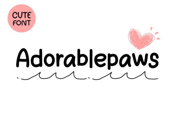 Adorablepaws Font - Featured Image