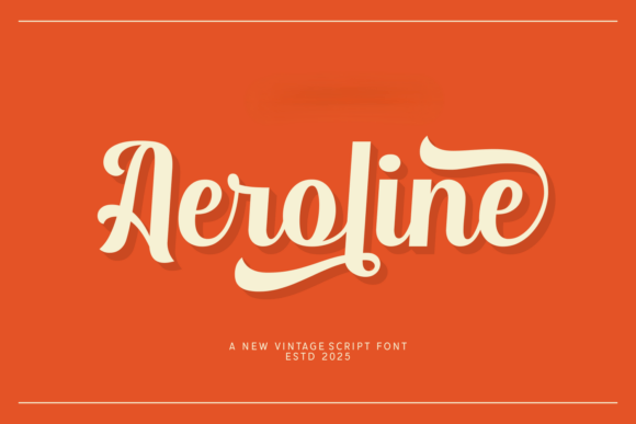 Aeroline Font - Featured Image