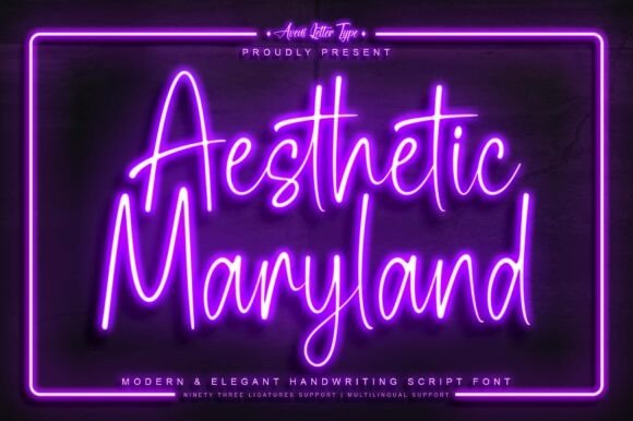 Aesthetic Maryland Font - Featured Image