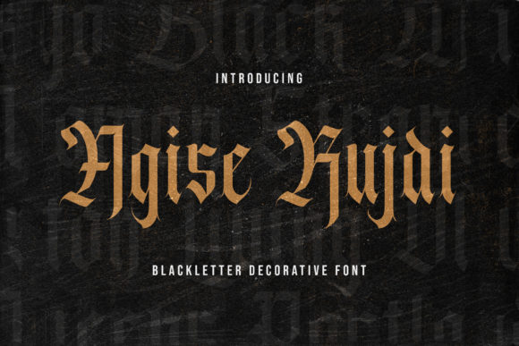 Agise Rujdi Font - Featured Image