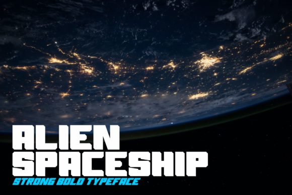 Alien Spaceship Font - Featured Image