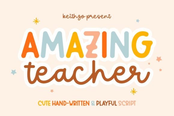 Amazing Teacher Font - Featured Image