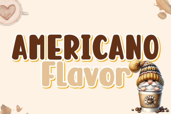 Americano Flavor Font - Featured Image