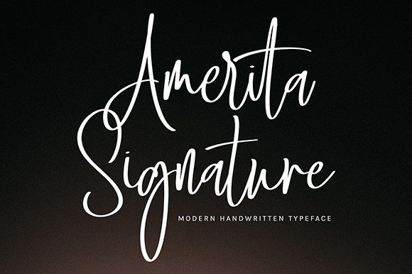 Amerita Signature Font - Featured Image