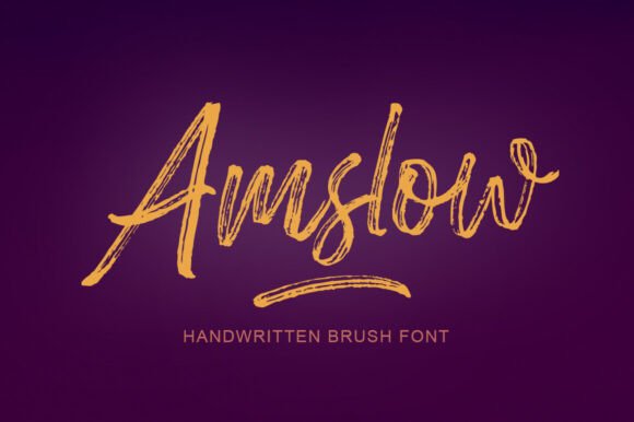 Amslow Font - Featured Image