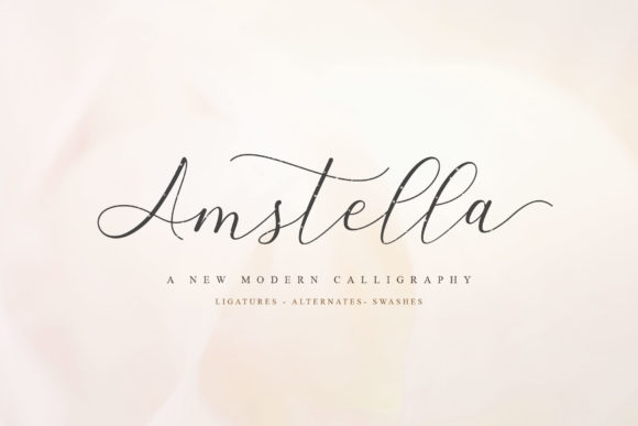 Amstella Font - Featured Image