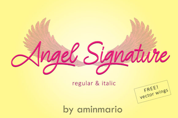 Angel Signature Font - Featured Image