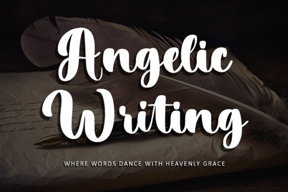 Angelic Writing Font - Featured Image