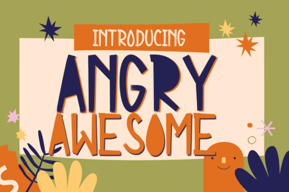 Angry Awesome Font - Featured Image