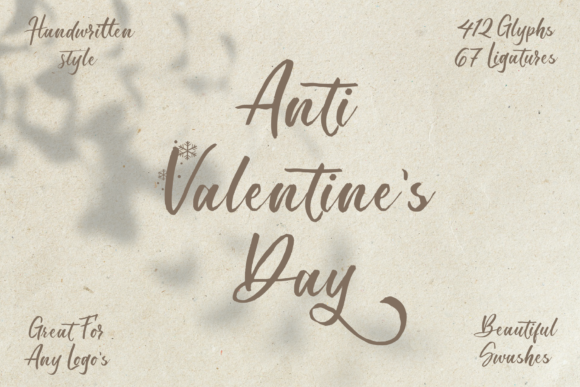 Anti Valentine's Day Font - Featured Image