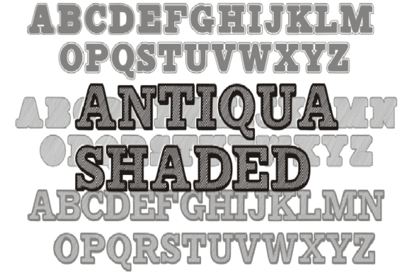 Antiqua Shaded Font - Featured Image