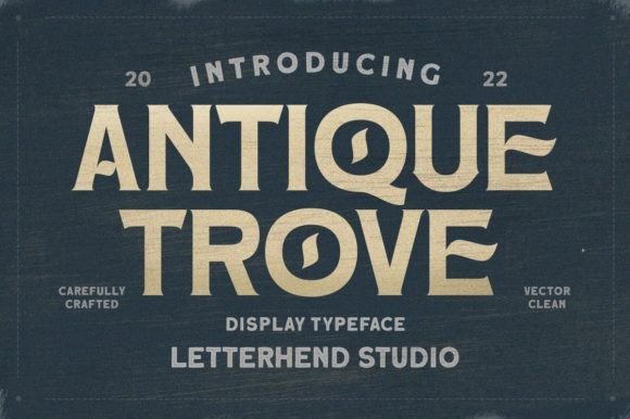 Antique Trove Font - Featured Image