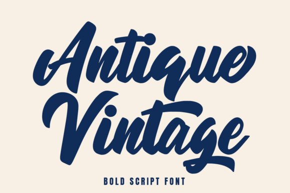Antique Vintage Font - Featured Image