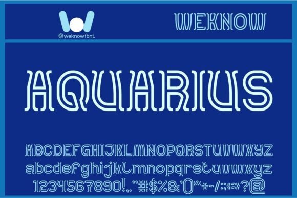 Aquarius Font - Featured Image