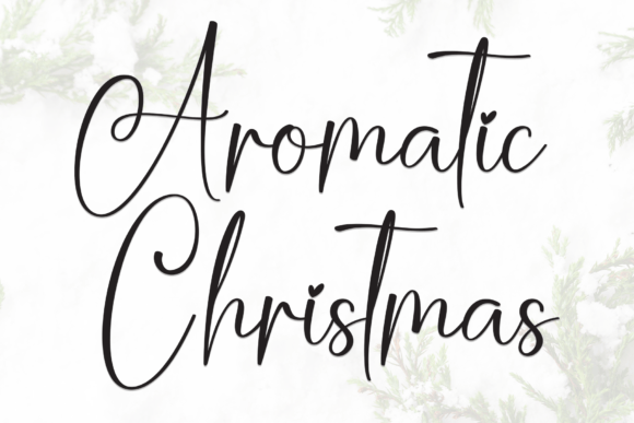 Aromatic Christmas Font - Featured Image