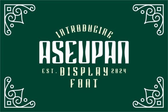Aseupan Font - Featured Image