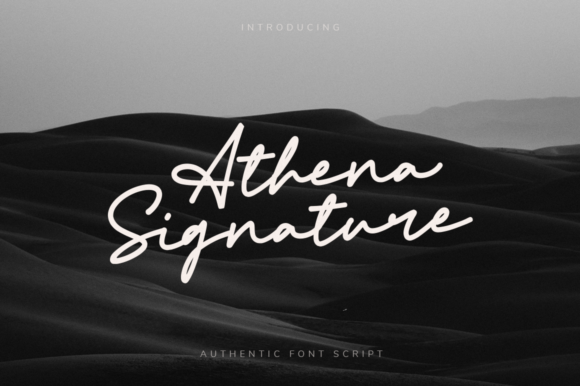 Athena Signature Font - Featured Image