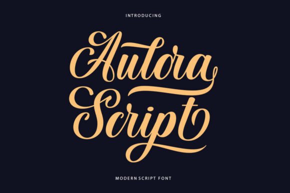 Aulora Script Font - Featured Image