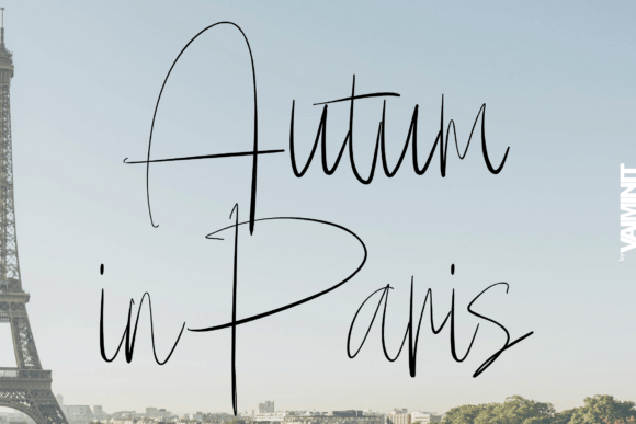 Autumn in Paris Font - Featured Image