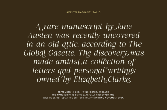 Aveline Radiant Font - Featured Image