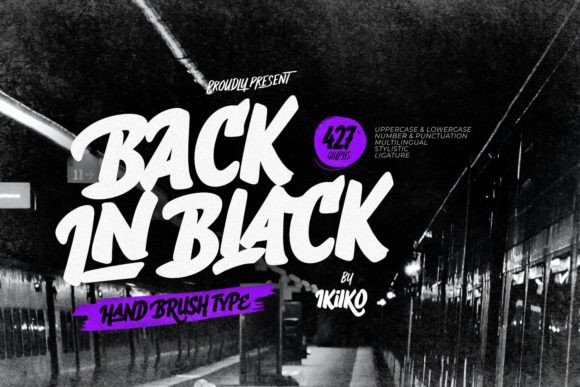Back in Black Font - Featured Image