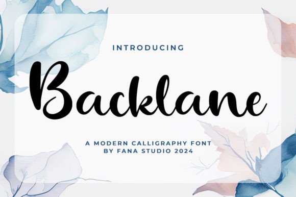 Backlane Font - Featured Image