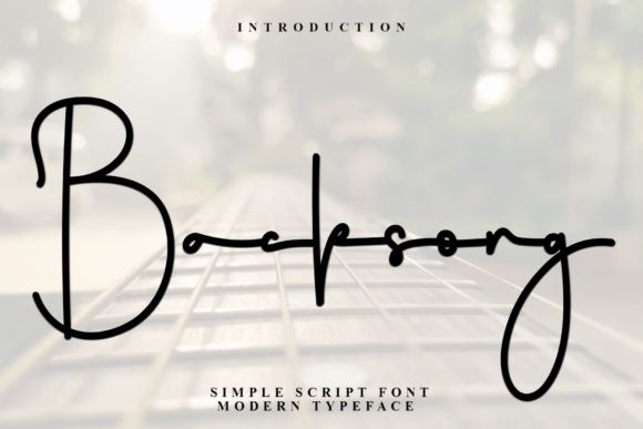 Backsong Font - Featured Image