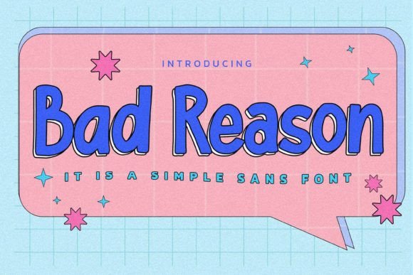 Bad Reason Font - Featured Image