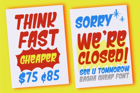 Bagha Cheap Font - Featured Image