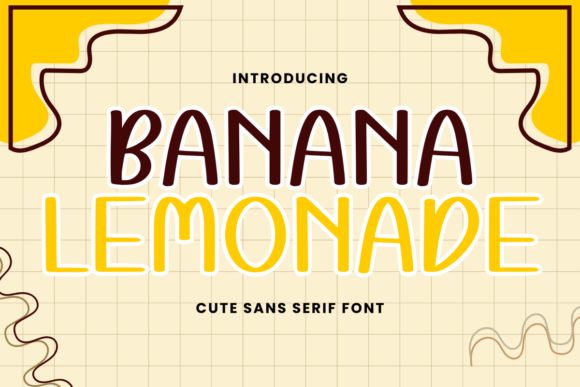 Banana Lemonade Font - Featured Image