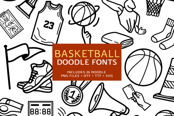 Basketball Doodle Font - Featured Image