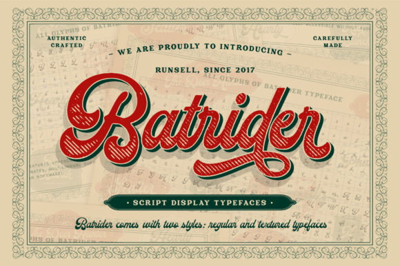 Batrider Font - Featured Image