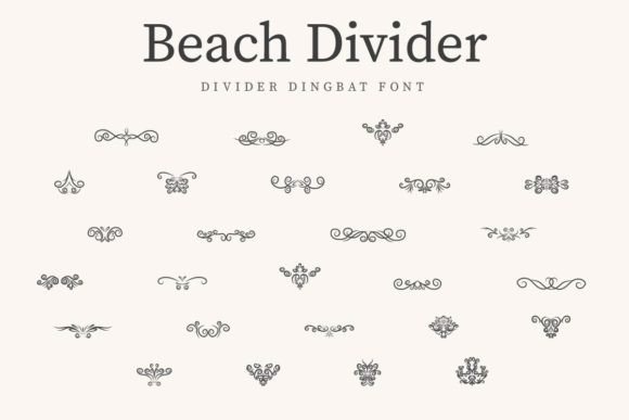 Beach Divider Font - Featured Image
