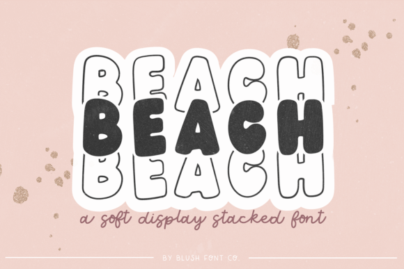 Beach Stacked Retro Soft Font - Featured Image