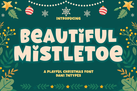 Beautiful Mistletoe Font - Featured Image