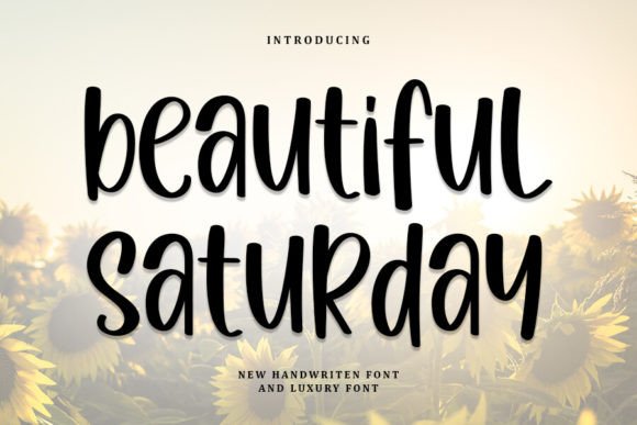 Beautiful Saturday Font - Featured Image