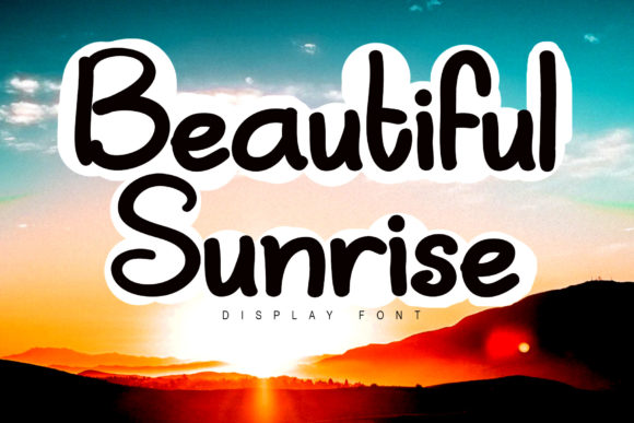 Beautiful Sunrise Font - Featured Image