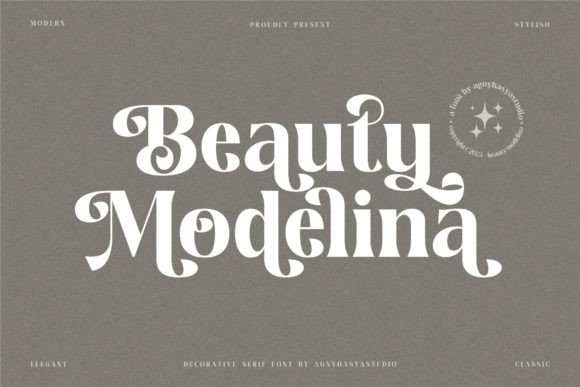 Beauty Modelina Font - Featured Image