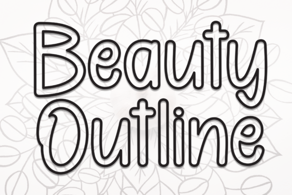 Beauty Outline Font - Featured Image