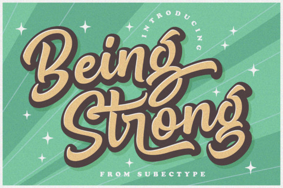 Being Strong Font - Featured Image