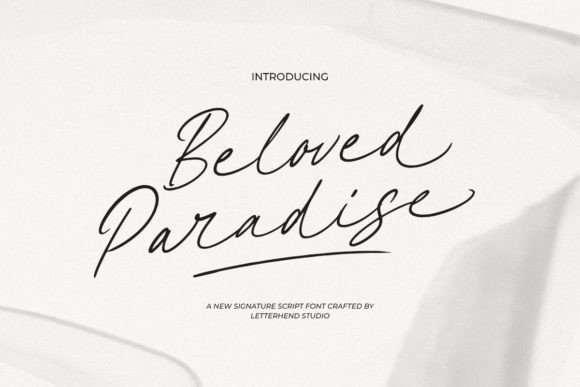 Beloved Paradise Font - Featured Image