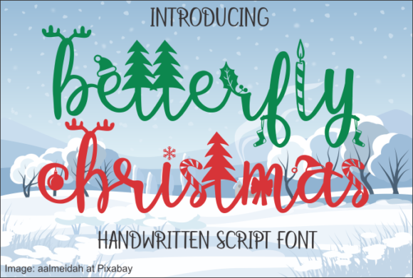 Betterfly Christmas Font - Featured Image