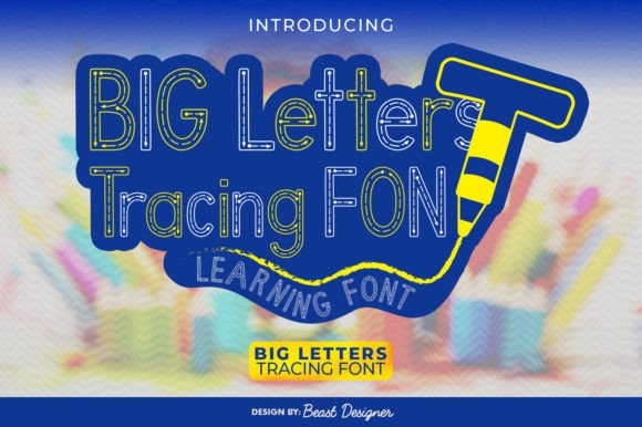 Big Letters Tracing Font - Featured Image