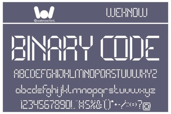 Binary Code Font - Featured Image