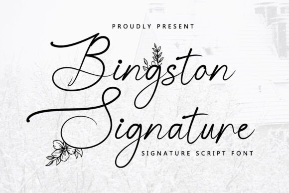 Bingston Signature Font - Featured Image