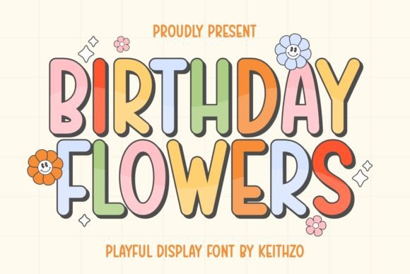 Birthday Flowers Font - Featured Image