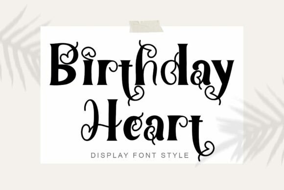 Birthday Heart Font - Featured Image